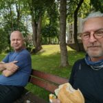 Having lunch in a park in Płoty