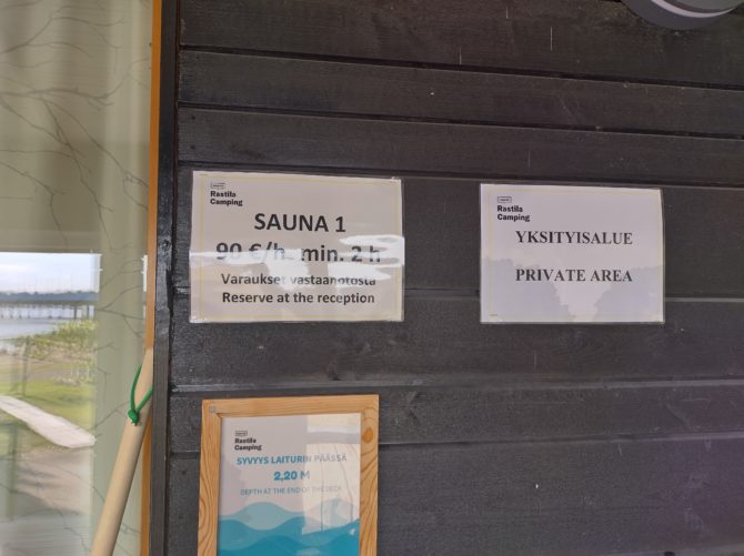 Sauna to expensive