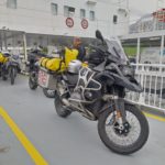 On the ferry