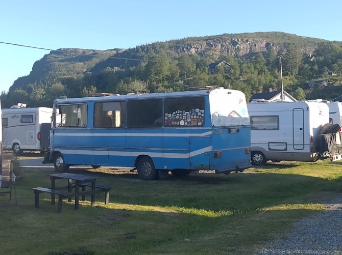 Campers on the campsite