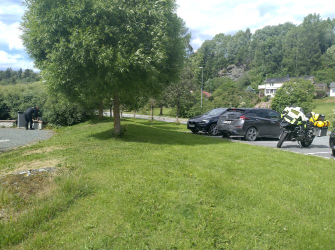 park near Snekkarberget bru in Levanger