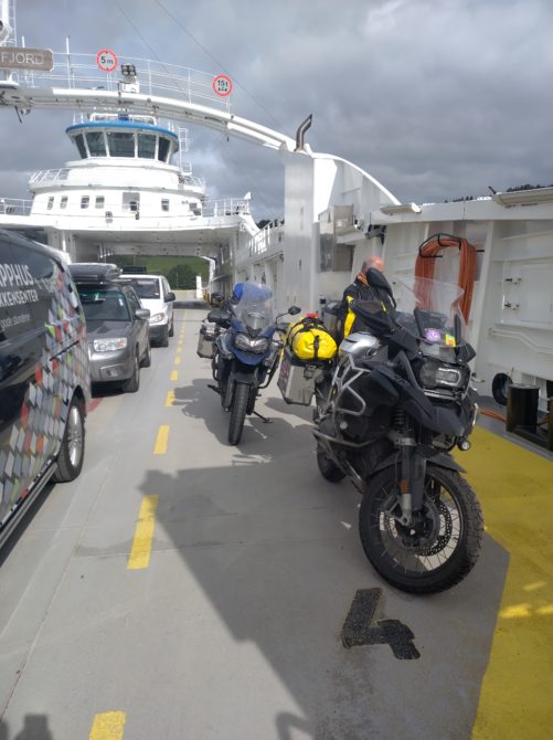 On the ferry